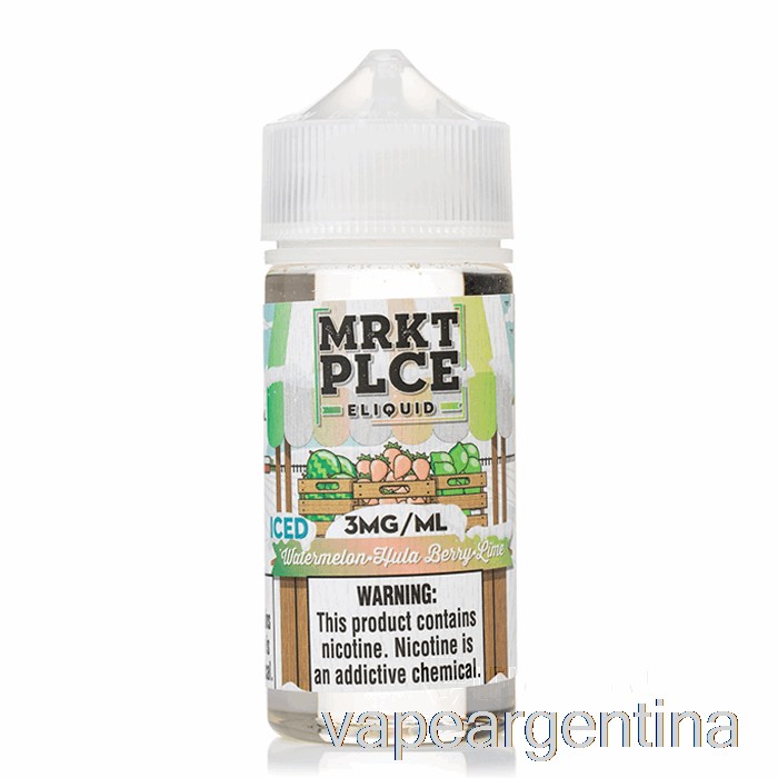 Sandía Helada Hula Berry Lima - Mrkt Plce - 100ml 3mg Vape Argentina